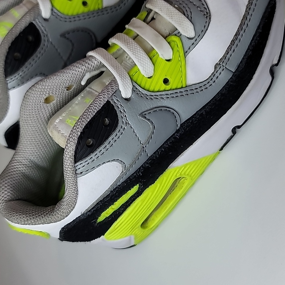 NIKE Air Max 90 Volt Neon Lace Up Elastic Colorblock - Picture 3 of 8